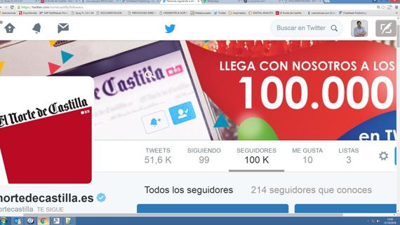 Ya somos 100.000 en Twitter ¡muchas gracias!