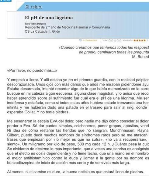 «Sé dar puntos, pero ni idea de restañar heridas que no sangran»