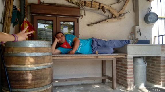 La foto del peñista dormido tiene premio