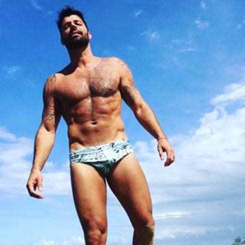 Ricky Martin presume de cuerpazo