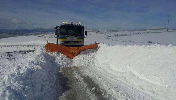 La Diputación activa el dispositivo de viabilidad invernal con 14 camiones quitanieves