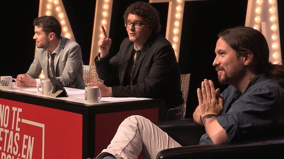 Pablo Iglesias imita e Errejón, Rivera, al PSOE y Rajoy