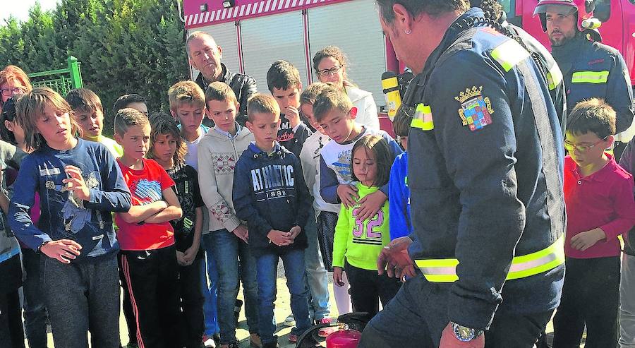 Bomberos por unas horas en Baltanás
