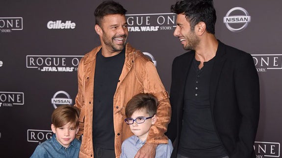 Los hijos de Ricky Martin y Jwan Yosef se estrenan en la alfombra roja