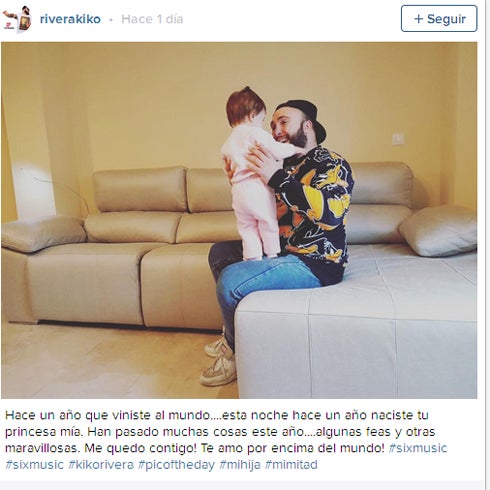 Kiko Rivera publica una tierna felicitación a su hija Ana en su primer cumpleaños