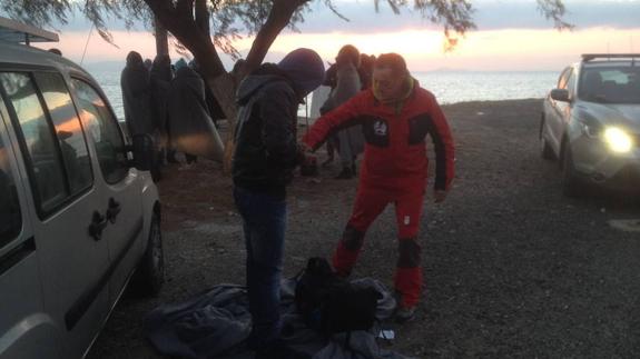 Ayuda palentina en Lesbos