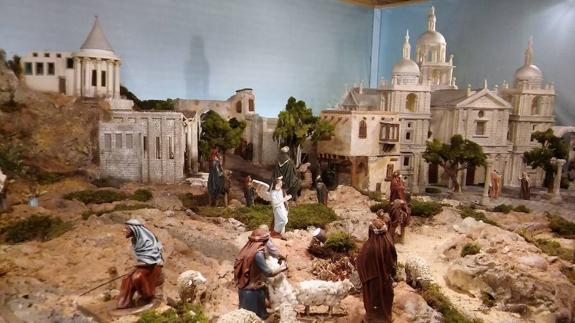 Así es el belén de la parroquia de San Ildefonso