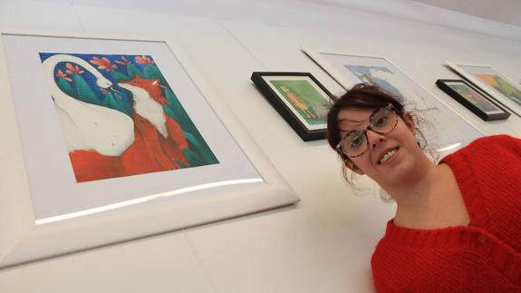 Marta Herguedas expone sus ilustraciones de ‘Amistades extraordinarias’ en la Biblioteca