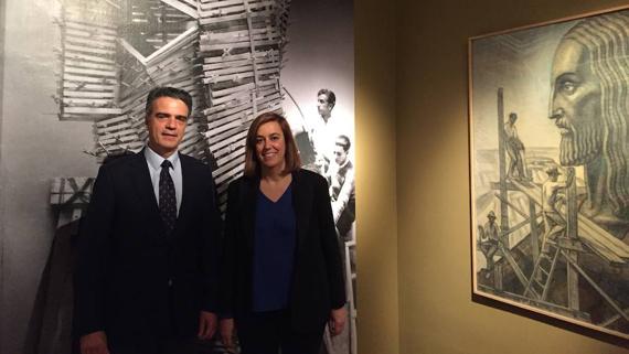 Armisén visita en Madrid la exposición de Victorio Macho