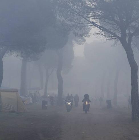 La niebla acompañará a los moteros