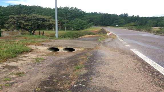 Los vecinos de Juarros piden una pasarela peatonal junto al cruce de la carretera