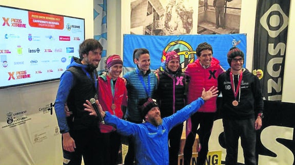 Nuria Domínguez se proclama campeona de España de raquetas de nieve