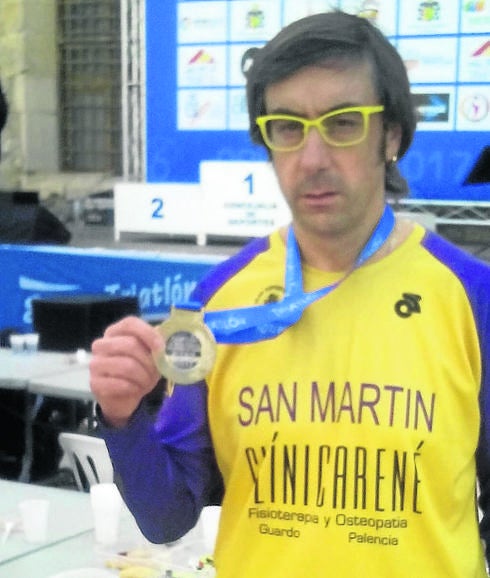 Paco San Martín, muy satisfecho con el subcampeonato nacional de Duatlón