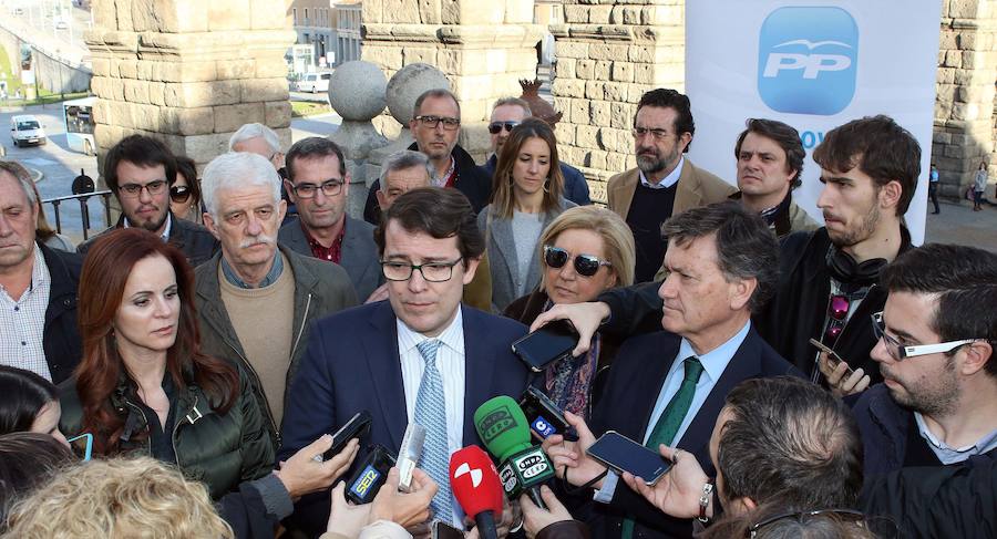 Fernández Mañueco agradece el apoyo público del PP de Segovia a su candidatura