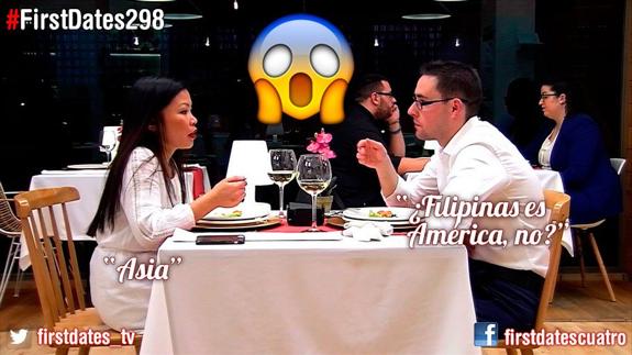 Solo podía pasar en First Dates: «¿Filipinas es América»