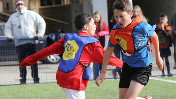 El Pallantia y el Sporting Palencia, ganadores del Torneo Cruyff Court