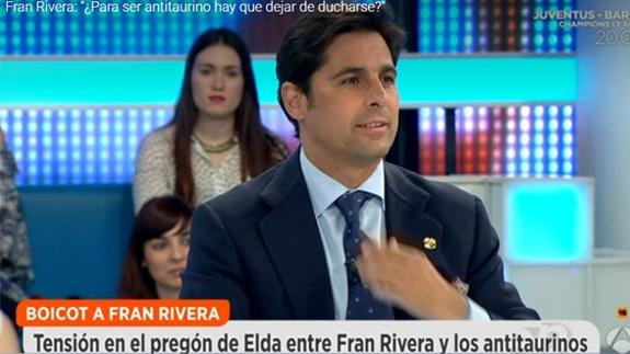 Fran Rivera: «¿Para ser antitaurino hay que dejar de ducharse?»