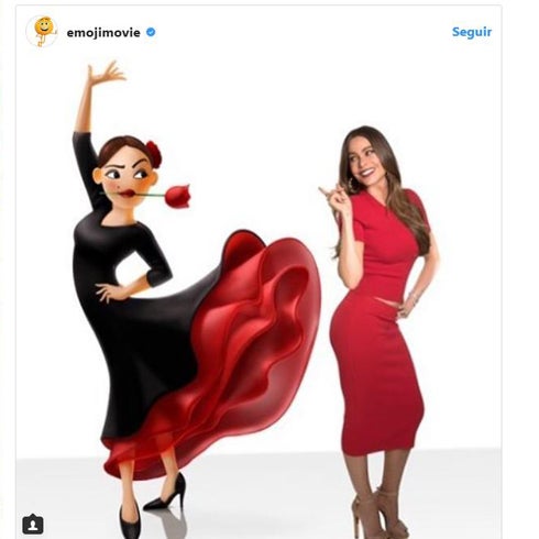 Sofía Vergara se convierte en un emoticono flamenco