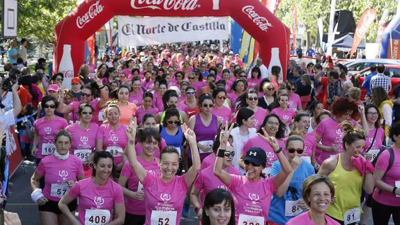 Valladolid se vuelve rosa con la I Carrera de las Mujeres de El Norte