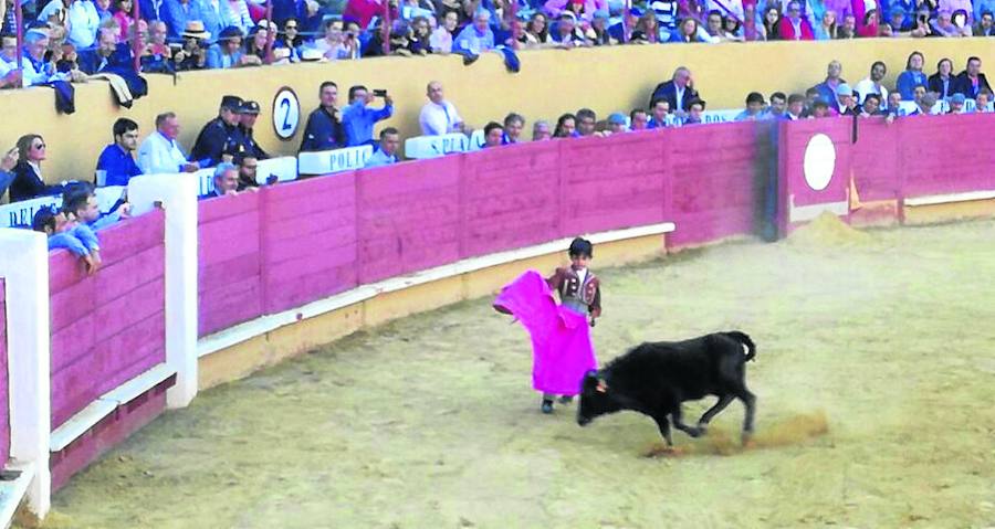 El niño de nueve años Marco Pérez encandila al público de la plaza de Ávila