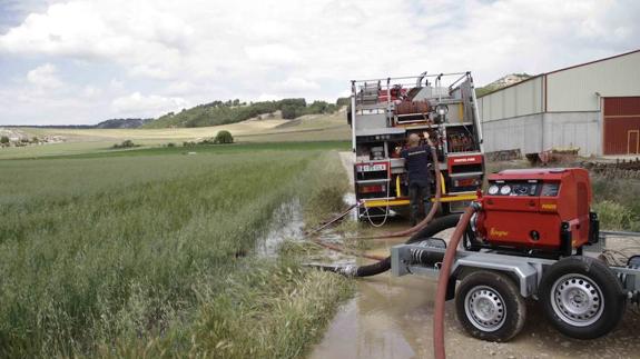 Tercer reventón en cinco meses de una tubería del canal de Riaza